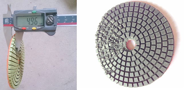 flexible granite polishing pad